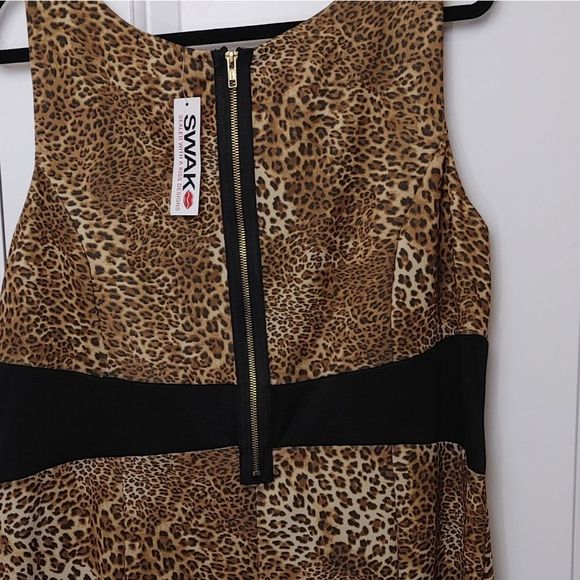 NEW SWAK Leopard print plus size Dress 1x - Picture 8 of 8